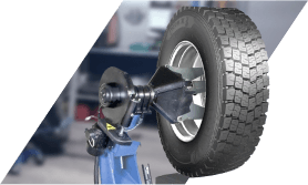Professional equipment for wheels and tyre fitting